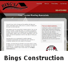 Our web site for Bings Construction