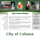 Our web site for the City of Coloma