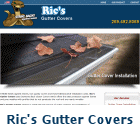 Our web site for Rics Gutter Covers